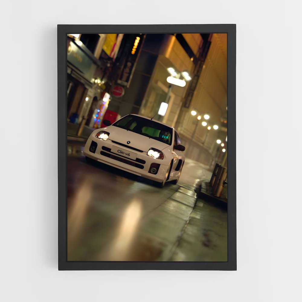 Poster Clio v élégant – affiche Renault (vue 2)
